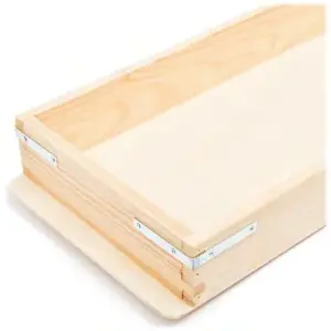 Linea Dori 16001 - Square dough scraper with blue blade